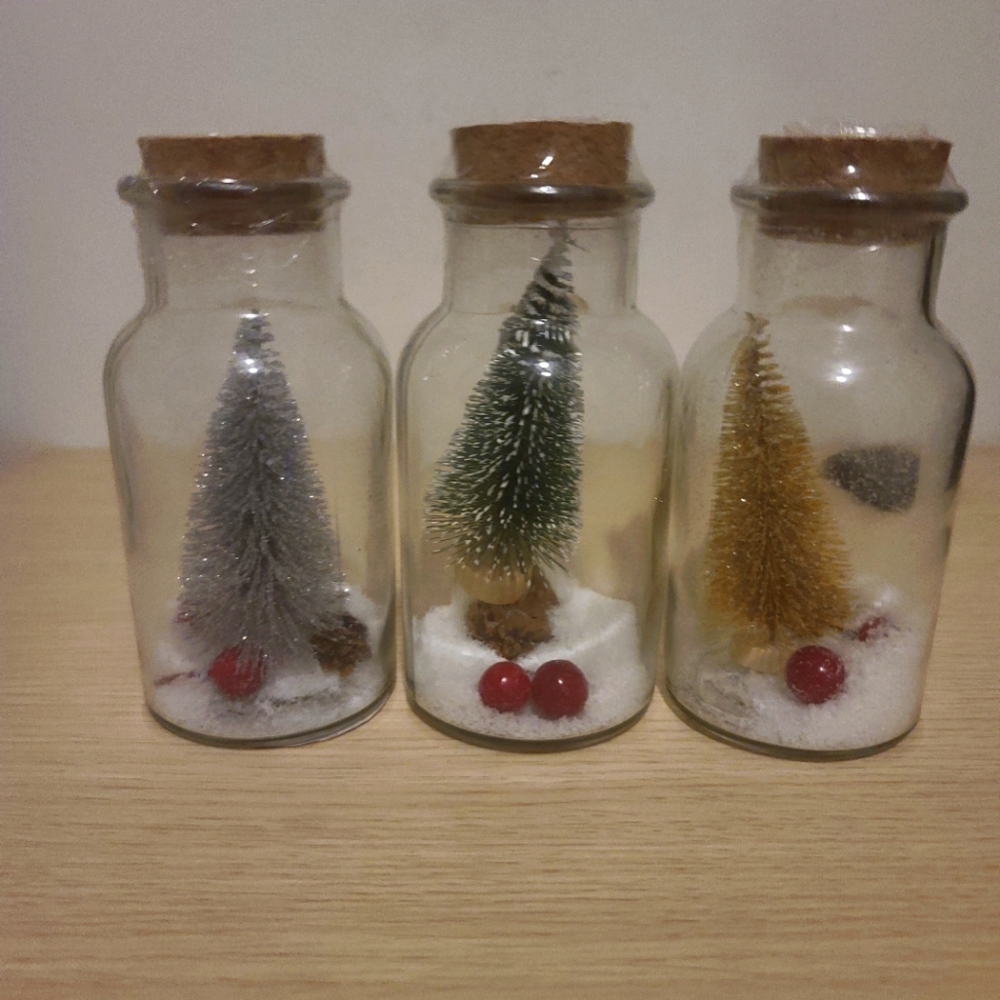 Christmas decoration decor bottles
